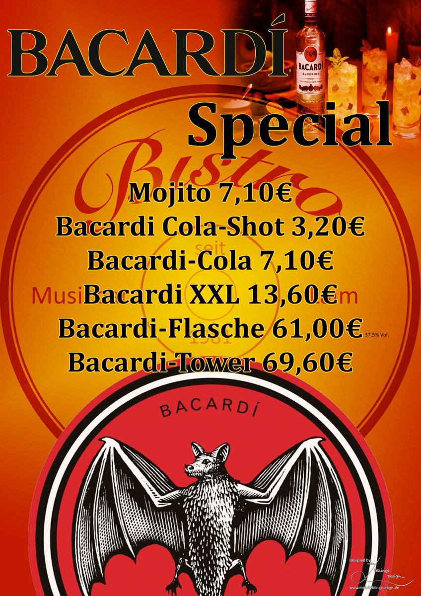 Bacardi-Specials von Bistro No. 2
